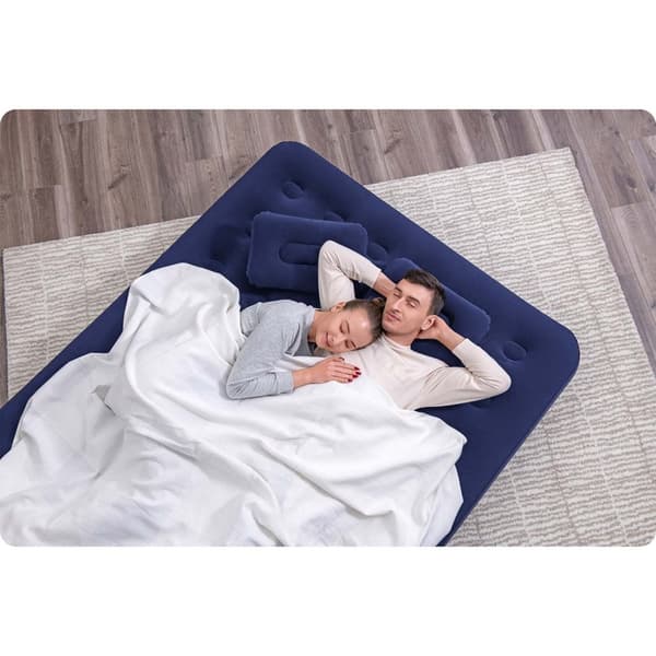 Oppblåsbar madrass 203x152x22 cm med stempelpumpe Bestway 67374