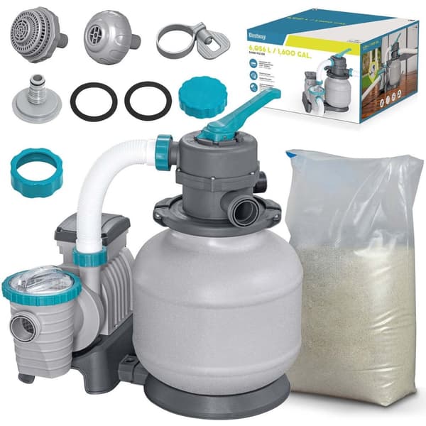 Sandpump 6056 l/h Bestway 58497 + sand 25 kg