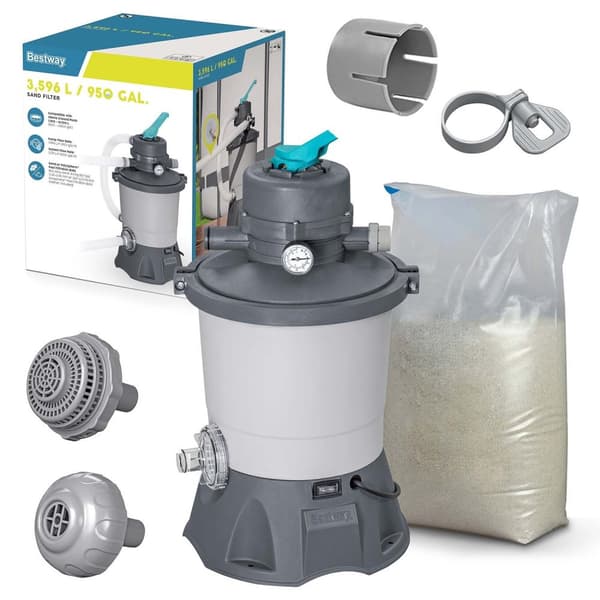 Sandpumpe 3596 l/t + Sand 25kg Bestway
