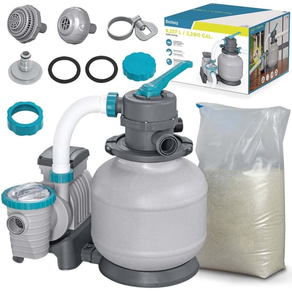 Sandpump 8327 l/h Bestway 58499 + sand 25 kg