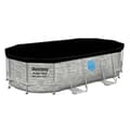 Miniatyrbild 4 av 7: Överdrag till pool med oval ram 427 x 250 x 100 cm Bestway 58425