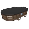 Miniatyrbild 5 av 7: Överdrag till pool med oval ram 427 x 250 x 100 cm Bestway 58425