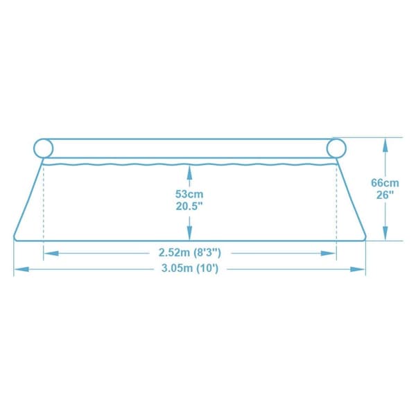 Udvidelsesbassin til have 305 x 66 cm Bestway 57456