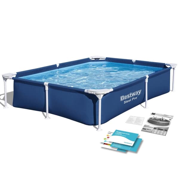 Rektangulär ram pool 221x150x43 cm Bestway 56401N