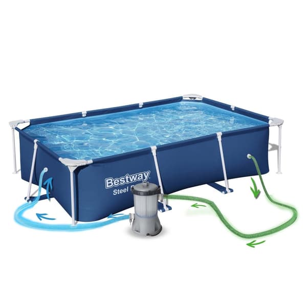 Ramme hagebasseng 259x170x61 cm sett 15in1 Bestway 56403N