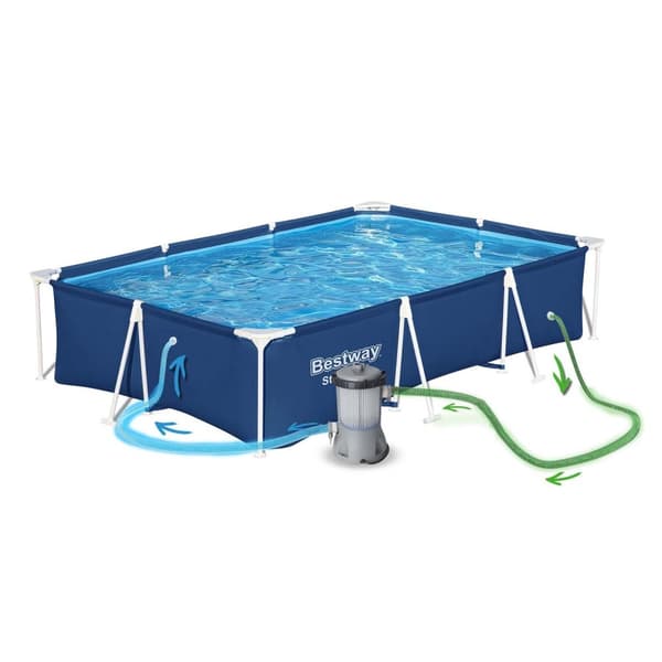Stomme trädgårdspool 300 x 201 x 66 cm 5in1 Bestway 56404N