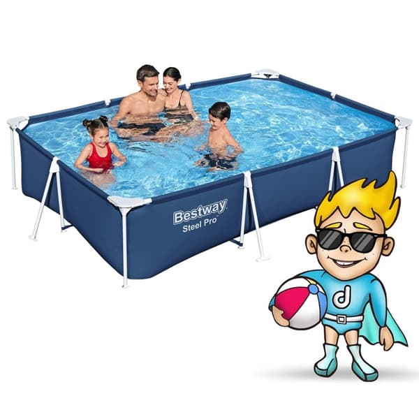 Stomme trädgårdspool 300 x 201 x 66 cm 5in1 Bestway 56404N