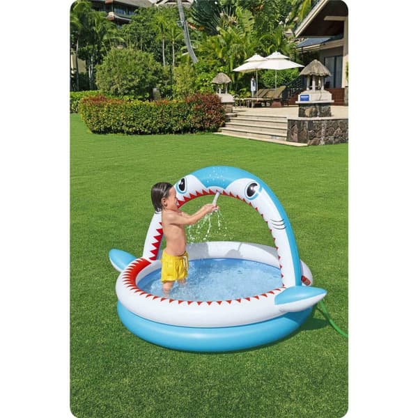 Oppustelig pool med sprinkler 163 x 127 x 92 cm Bestway 53157