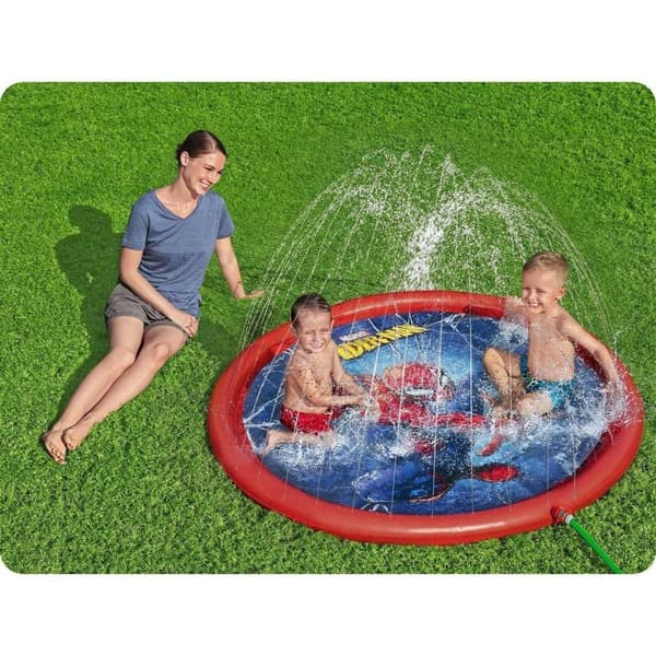 Uppblåsbar plaskdamm med fontän Spider-Man 165 cm Bestway 98792