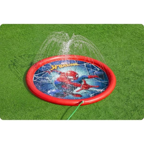 Uppblåsbar plaskdamm med fontän Spider-Man 165 cm Bestway 98792