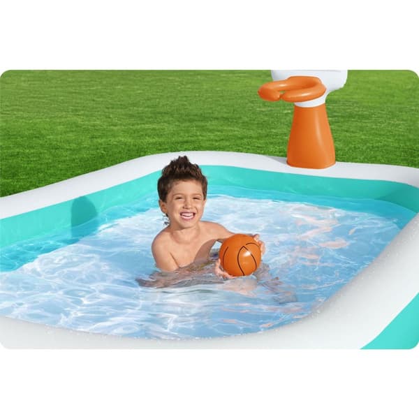 Dunk'N Splash uppblåsbar pool 251 x 168 x 102 cm Bestway 54445