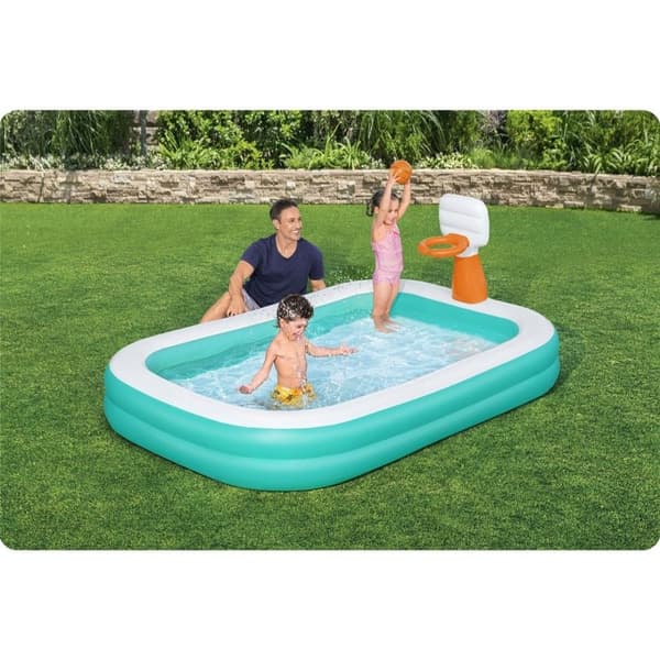 Dunk'N Splash uppblåsbar pool 251 x 168 x 102 cm Bestway 54445
