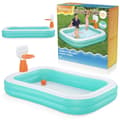 Miniatyrbild 1 av 9: Dunk'N Splash uppblåsbar pool 251 x 168 x 102 cm Bestway 54445