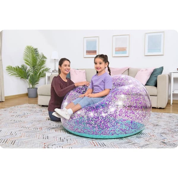 Bestway 75115 oppustelig glitterstol