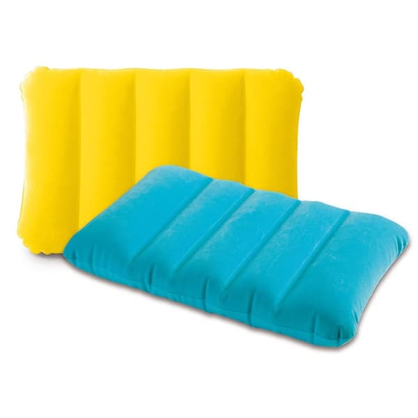 Super oppblåsbar pute 43 x 28 x 9 cm INTEX 68676 blå