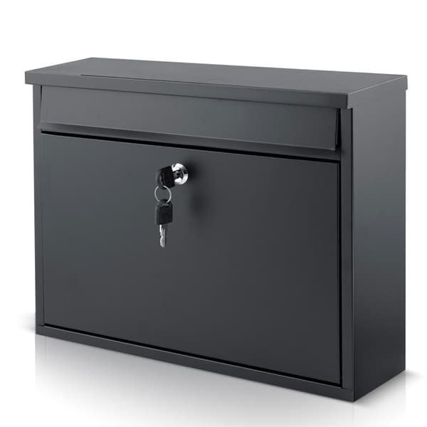 Brevlåda 37,5x30,5x12 cm svart HM-860