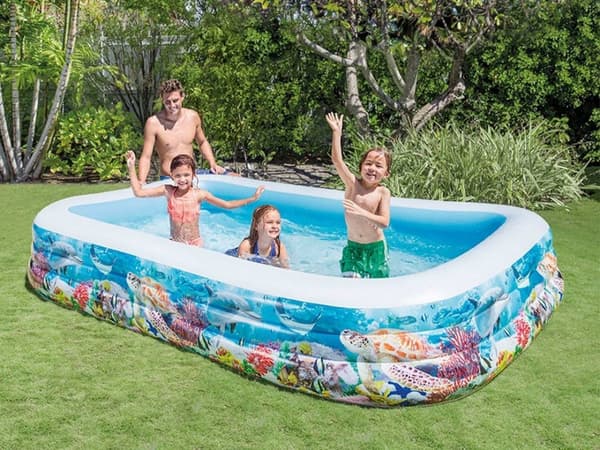Rybki oppustelig pool 305 x 183 x 56 cm INTEX 58485