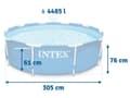 Miniatyrbild 4 av 6: Stomme trädgårdspool 305 x 76 cm INTEX 28200