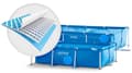 Miniatyrbillede 4 af 5: Ramme havepool 260 x 160 x 65 cm 2-i-1 INTEX 28271