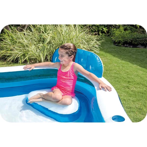 Uppblåsbar pool med sittplatser 229 x 229 x 66 cm INTEX 56475