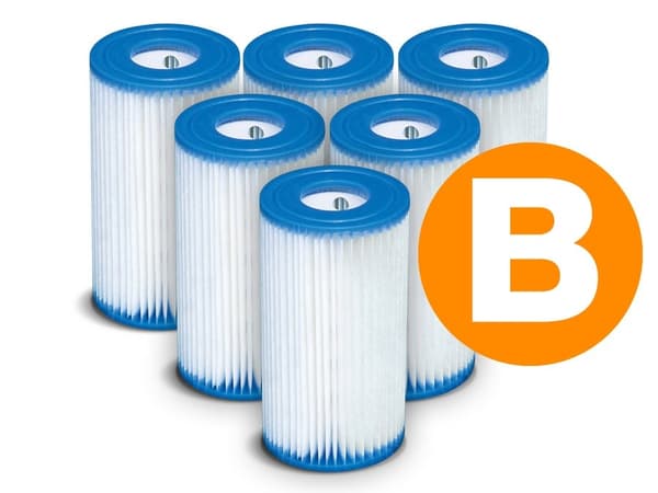 Pumpun suodatinsarja, tyyppi B, 6 kpl. INTEX 29005 x6
