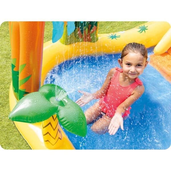 Dinosaurer legeplads med rutsjebane 249 x 191 x 109 cm INTEX 57444