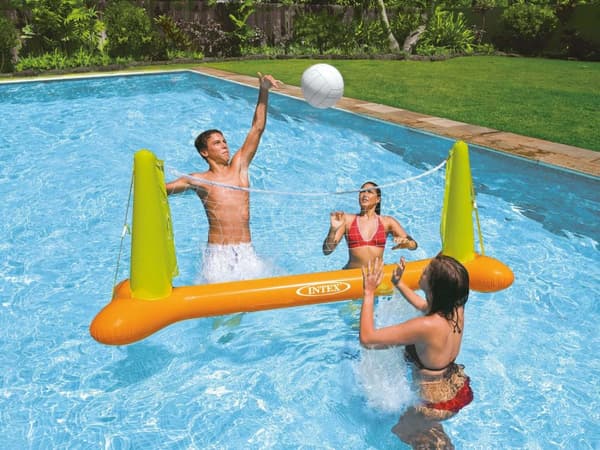 Stor oppblåsbar bassengvolleyball + INTEX 56508 ball