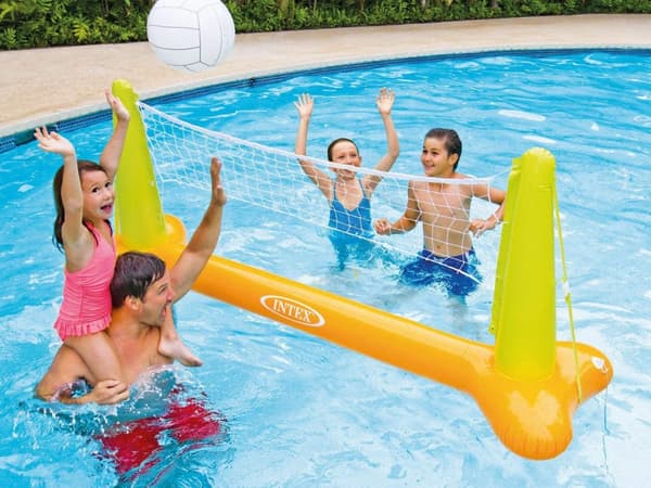 Stor oppblåsbar bassengvolleyball + INTEX 56508 ball