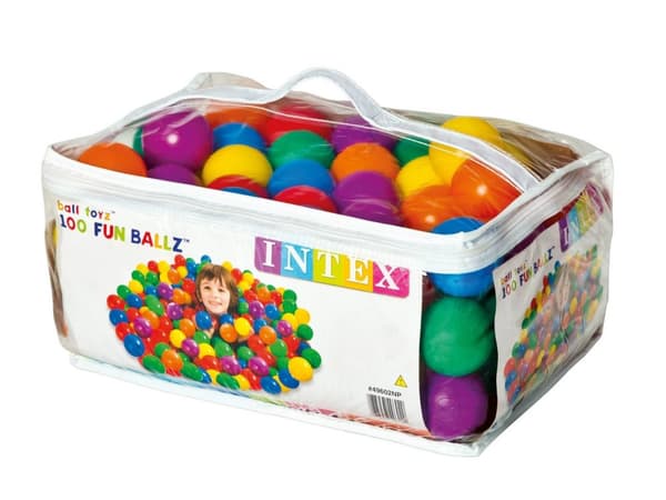 100 bollar för simbassäng, plaskdamm, lekplats, INTEX 49602