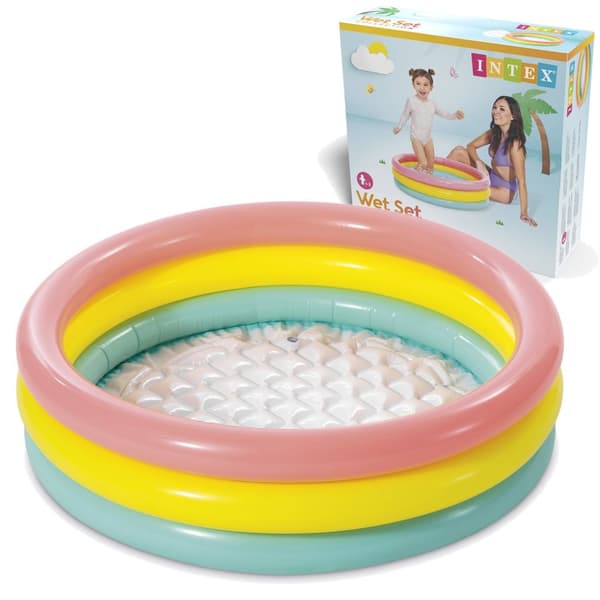 Oppblåsbart dusjkar 3 farger 86 x 25 cm INTEX 58924
