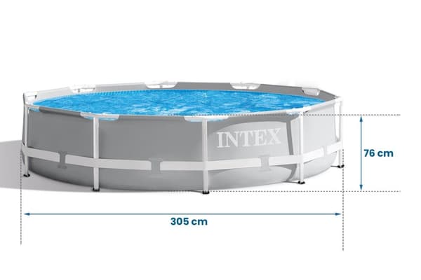 Prisme Rammeramme hagebasseng 305 x 76 cm 6in1 INTEX 26700