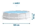 Pikkukuva 3 / 4: Prism Frame puutarha-allas 305 x 76 cm INTEX 26700