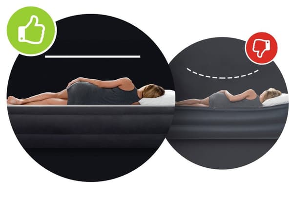 Oppblåsbar madrass 191x137x25 cm dobbel INTEX 64758
