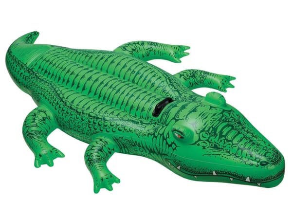 Puhallettava krokotiili uimiseen 168 x 86 cm INTEX 58546