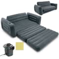 Miniatyrbilde 1 av 3: Sofa 2i1 fløyelsmadrass + INTEX pumpe 66552-66640