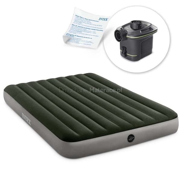 Uppblåsbar madrass 203x152x25 cm med elektrisk pump INTEX 64779