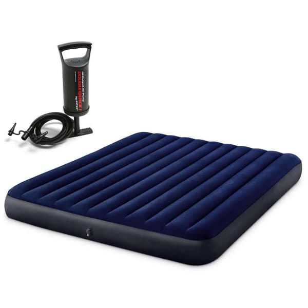 Ilmatäytteinen patja 203x183x25 cm INTEX 64755 mäntäpumpulla