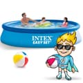 Miniatyrbillede 2 af 4: Udvidelseshavepool 305 x 61 cm INTEX 28116