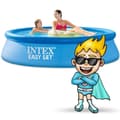 Miniatyrbillede 2 af 4: Udvidelsesbassin til have 244 x 61 cm INTEX 28106