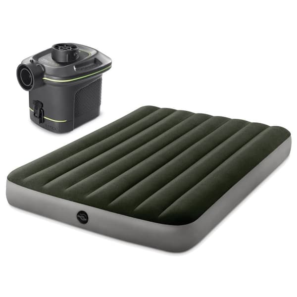 Uppblåsbar madrass 191x137x25 cm med elektrisk pump INTEX 64778
