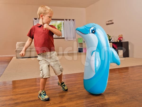 Uppblåsbar delfinvagn-stående INTEX 44669