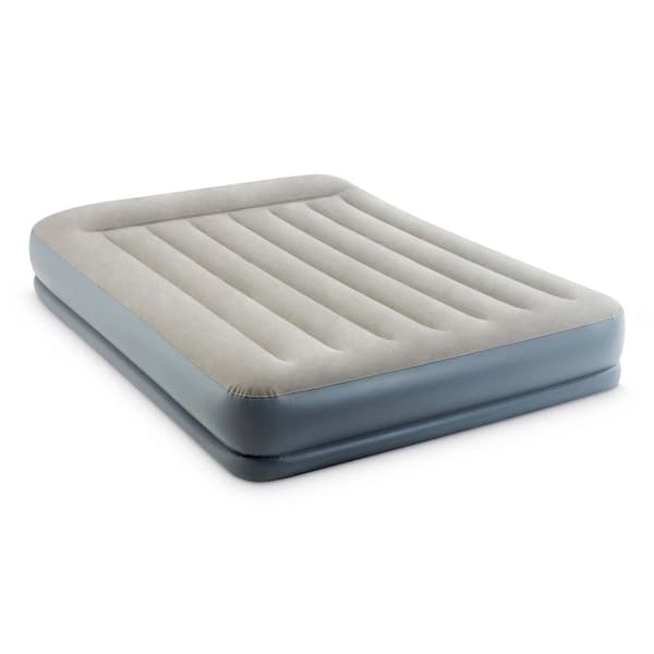Oppblåsbar madrass 203x152x30 cm med innebygd elektrisk pumpe INTEX 64118
