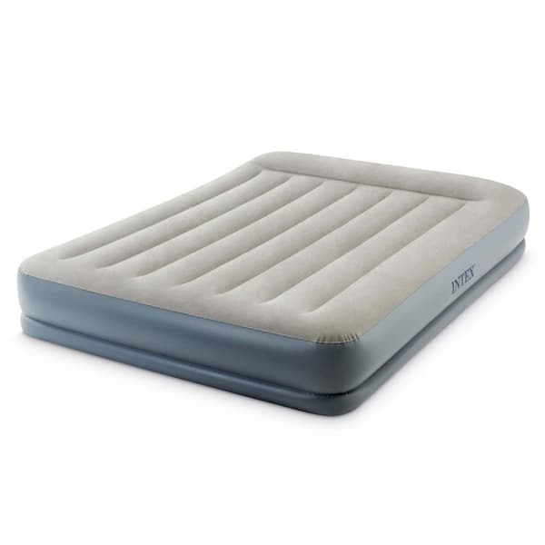 Oppblåsbar madrass 203x152x30 cm med innebygd elektrisk pumpe INTEX 64118