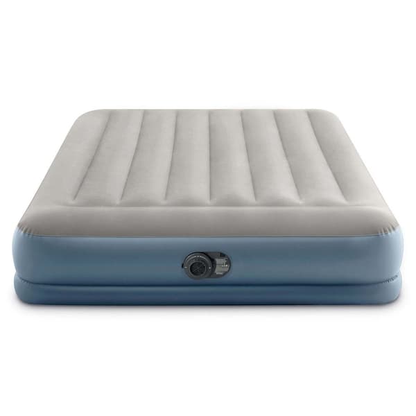 Oppblåsbar madrass 203x152x30 cm med innebygd elektrisk pumpe INTEX 64118