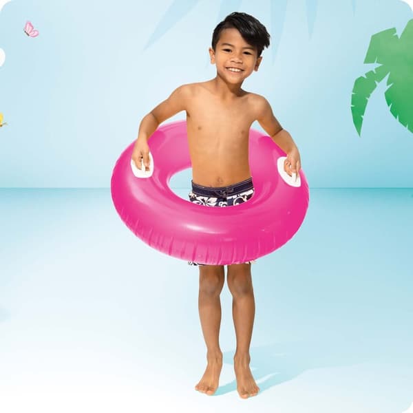 Uimarengas kahvoilla 76 cm pinkki INTEX 59258