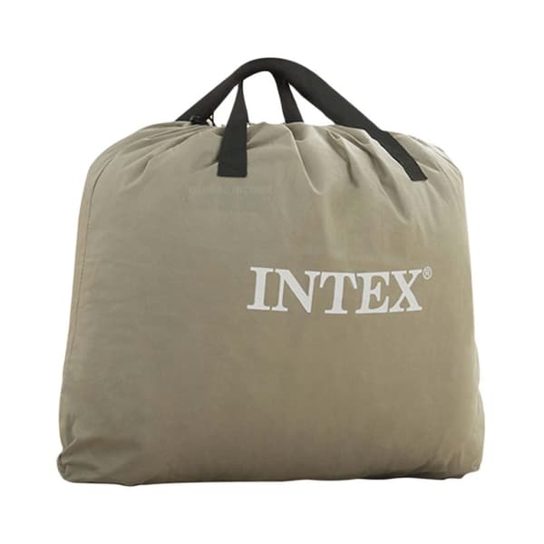Oppblåsbar madrass 203x152x46 cm med innebygd elektrisk pumpe INTEX 64414ND