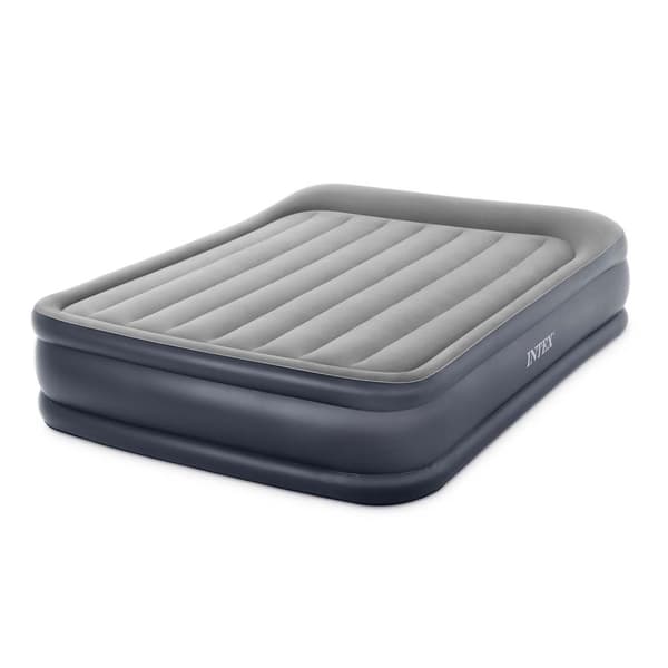 Oppustelig madras 203x152x42 cm med indbygget elektrisk pumpe INTEX 64136ND