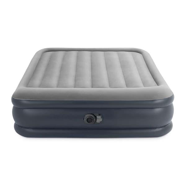 Oppustelig madras 203x152x42 cm med indbygget elektrisk pumpe INTEX 64136ND