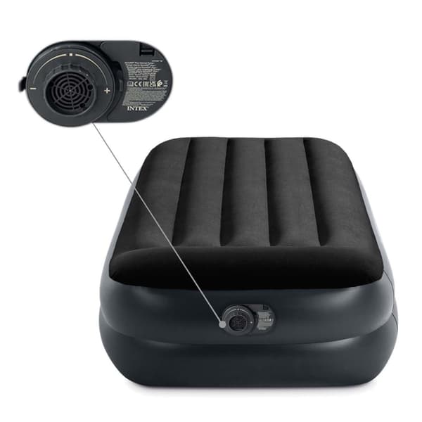 Oppustelig madras 191x99x42 cm med indbygget elektrisk pumpe INTEX 64122ND