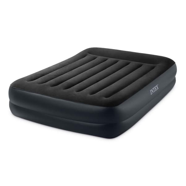 Oppblåsbar madrass 203x152x42 cm med innebygd elektrisk pumpe INTEX 64124